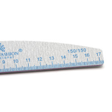 Nail file with ruler, 150/150, blue, 1 piece