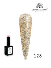 Гель лак Global Fashion, Gel polish 15 ml, 128