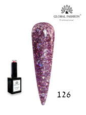 Gel polish Global Fashion, Gel polish 15 ml, 126