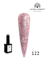 Гель лак Global Fashion, Gel polish 15 ml, 122