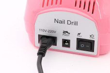 Manicure and pedicure machine BEE NAILS, 202D, with display, 65w, 45000 rpm, pink