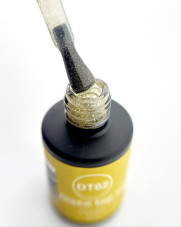 Disco Top Coat Bee Nails, DT02, 8 мл (gold)