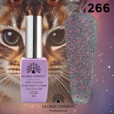 Гель лак котяче око 32D Chameleon Disco #266 (8 мл)