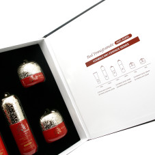 Set ingrijire ten 6 in 1, hidratare, albire, prospetime, anti-imbtranire, anti rid cu vitamina E, Red Pomegranate ANTI-AGING, 30g/50g/100g/120ml/50ml/1000ml