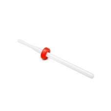 Duză din ceramică pentru cuticulă,  brâu roșu, F Small Round V L (C)