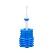 Duză din ceramică pentru cuticulă,  brâu albastru, M Small Round V L (C)