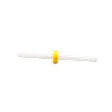 Duză din ceramică pentru cuticulă,  brâu galben, 600036