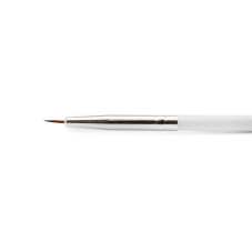 Set pensule unghii, pentru pictura pe unghii, B-2, 12 buc, culoare alba