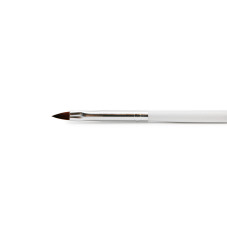 Set pensule unghii, pentru pictura pe unghii, B-2, 12 buc, culoare alba