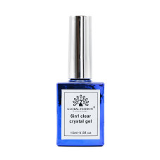 6 in 1 crystal gel, 15 ml, Clear