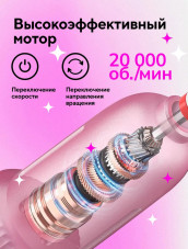 Ручка-аппарат с подставкой Global Fashion, 2W, 18тыс об/мин., GM8, pink