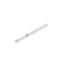 Duză pentru cuticule cu diamant, flacără, brâu roșu 257 / 023R