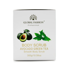 Скраб для тела, Global Fashion, Body Scrub, Avocado & Green Tea, 300g