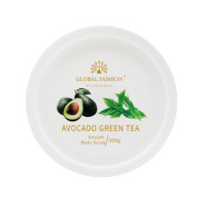 Скраб для тела, Global Fashion, Body Scrub, Avocado & Green Tea, 300g