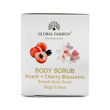 Скраб для тела, Global Fashion, Body Scrub, Peach & Cherry Blossoms, 300g