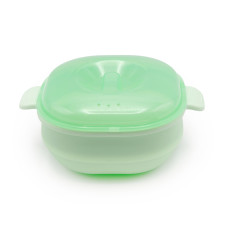 Воскоплав Wax Warmer силикон, с подставкой, зелёный цвет