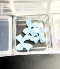 3D volumetric figures for manicure, set (colored bows+figures)