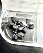 3D volumetric figures for manicure, set (colored bows+figures)