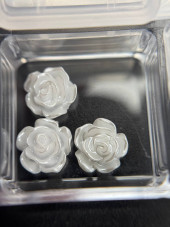 3D volumetric figures for manicure, set (mix black and white figures)