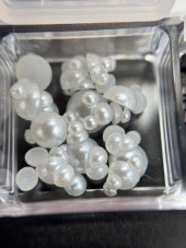 3D volumetric figures for manicure, set (mix black and white figures)