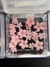 3D manicure figurines, set (pink figurines)