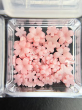 3D volumetric figures for manicure, set (mix: pearls, brooches, bows)