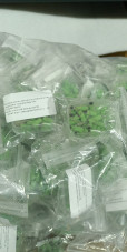 Барабанчики на фрезер, набір, металева насадка +змінні файли 30 шт, light green