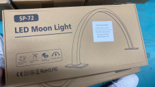 Lampa de masa, Led Moon Light SP-72, Semicirculara, culoare roz