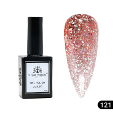Гель лак Global Fashion, Gel polish 15 ml, 121