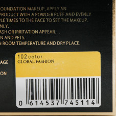 Пудра водостійка Global Fashion, GF38011, #102