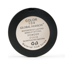 Пудра водостійка Global Fashion, GF38011, #104