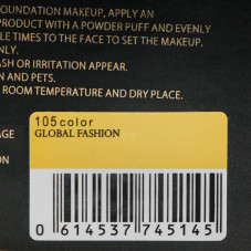 Пудра водостійка Global Fashion, GF38011, #105