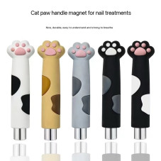 Cat's paw nail magnet, white