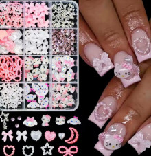 3D volumetric figures for manicure, set D1