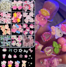 3D volumetric figures for manicure, set D2