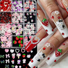 3D volumetric figures for manicure, set D4