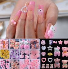 3D volumetric figures for manicure, set D6
