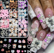 3D volumetric figures for manicure, set D7