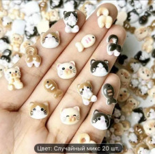 3D volumetric figures for manicure, set D17