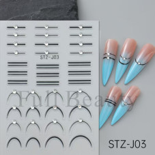 Nail sticker, flexible tape, STZ-J03