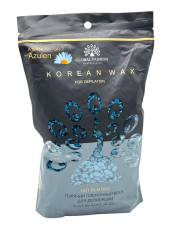 Віск для депіляції Global Fashion, Korean Wax, 1000 гр, Azulen, плівковий