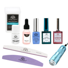 Kit pentru unghii „Manichiură la bibliotecă”, Global Fashion, 9 produse