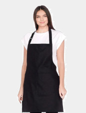 Hairdressing apron, black, without inscription