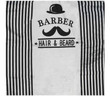 Barber striped shearling negligee