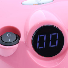 Аппарат для маникюра и педикюра BEE NAILS, 202D, с дисплеем, 65w, 45000 об, розовый