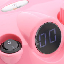 Аппарат для маникюра и педикюра BEE NAILS, 202D, с дисплеем, 65w, 45000 об, розовый