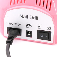 Аппарат для маникюра и педикюра BEE NAILS, 202D, с дисплеем, 65w, 45000 об, розовый