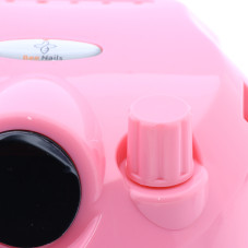 Аппарат для маникюра и педикюра BEE NAILS, 202D, с дисплеем, 65w, 45000 об, розовый