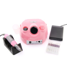 Аппарат для маникюра и педикюра BEE NAILS, 202D, с дисплеем, 65w, 45000 об, розовый