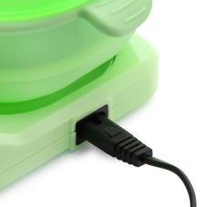 Воскоплав Wax Warmer силикон, с подставкой, зелёный цвет